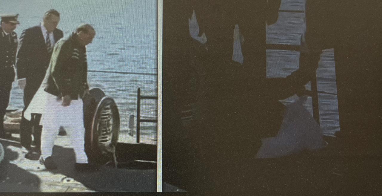 بھارتی وزیرِ دفاع راج ناتھ سنگھ آبدوز میں گر کر پھنس گئے