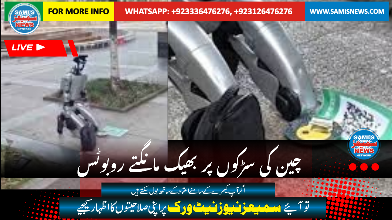 چین کی سڑکوں پر بھیک مانگتے روبوٹس